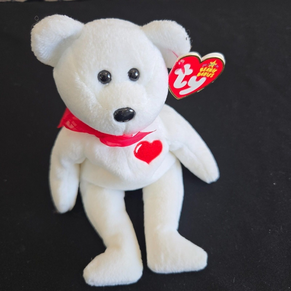 Ty Beanie Babies Casanova Bear With Red Heart Valentines Day Romance‎ Gift Love